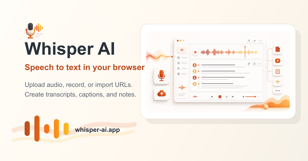 Whisper AI screenshot