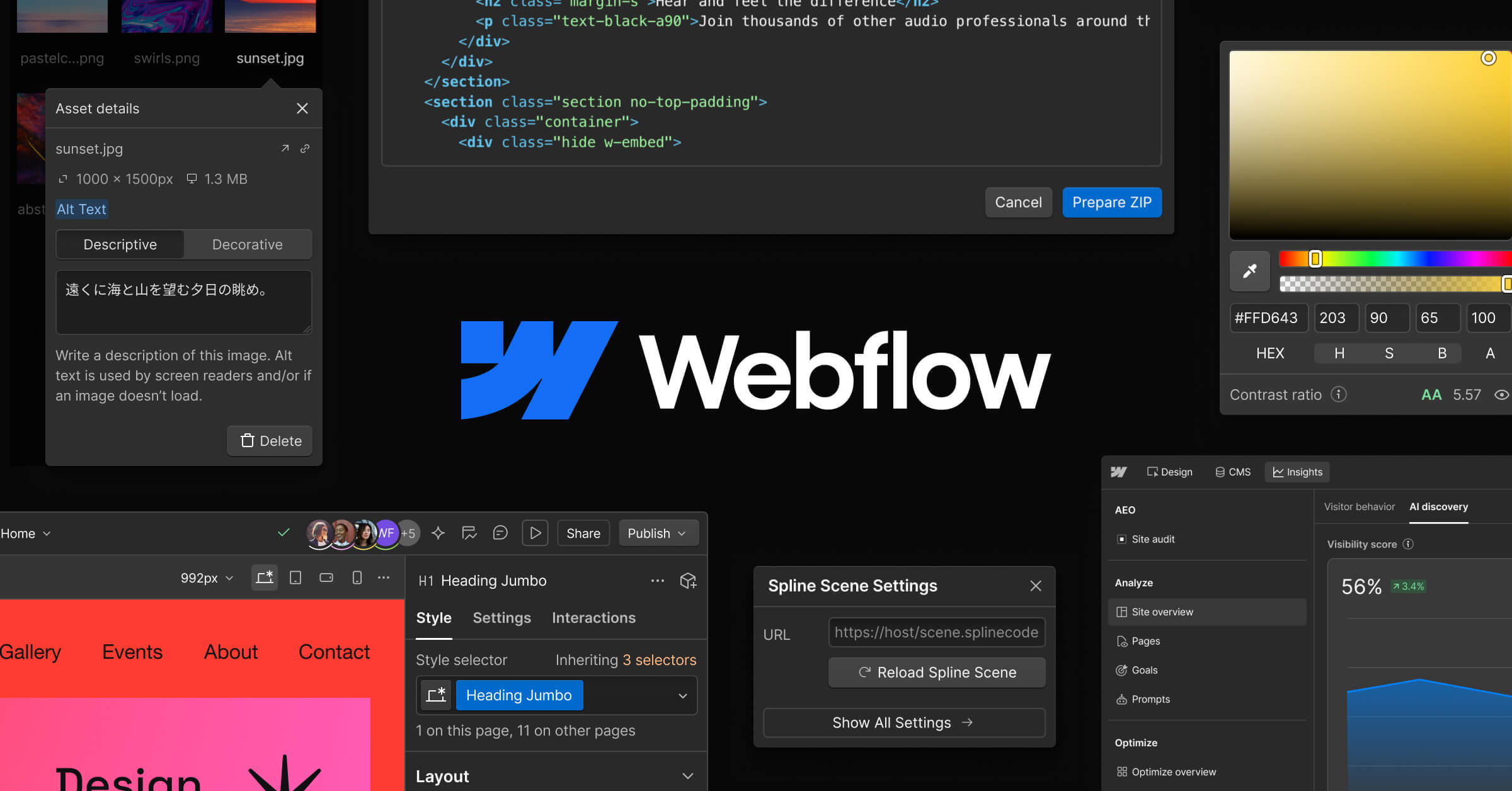 Webflow screenshot