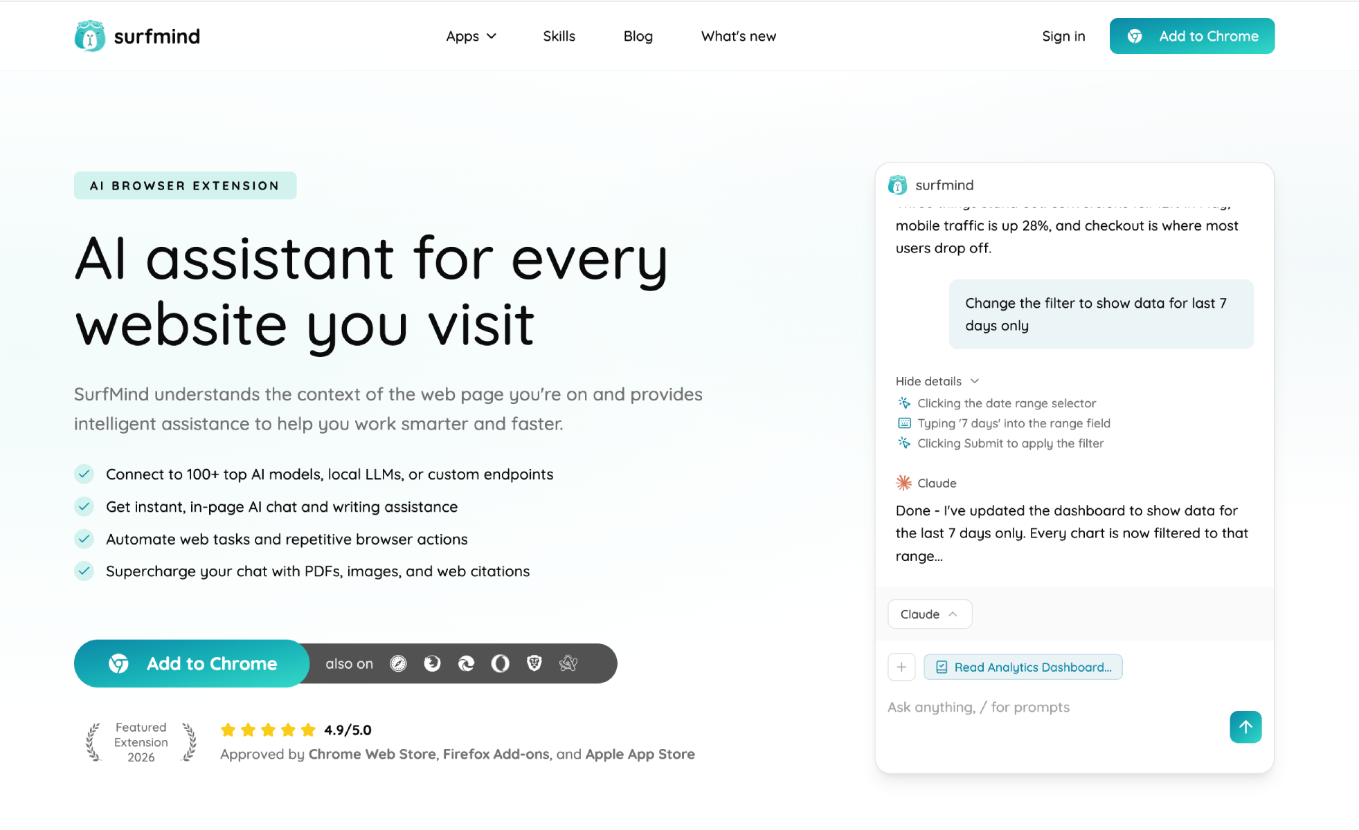 SurfMind screenshot