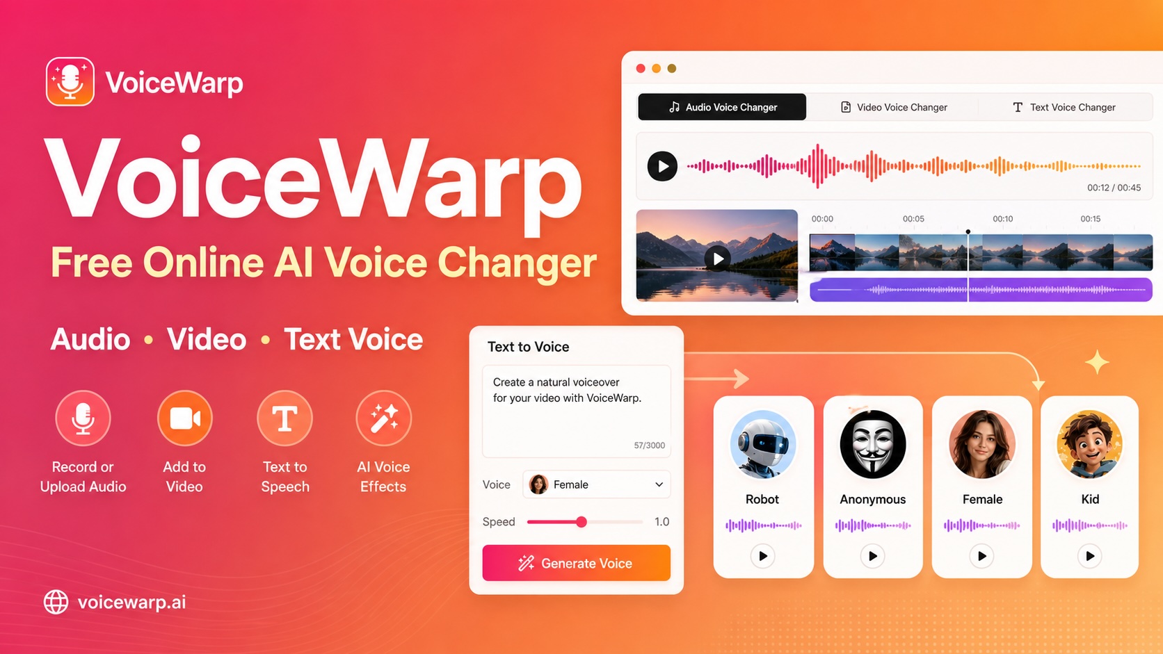 VoiceWarp.ai screenshot