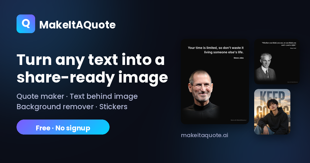 MakeItAQuote screenshot