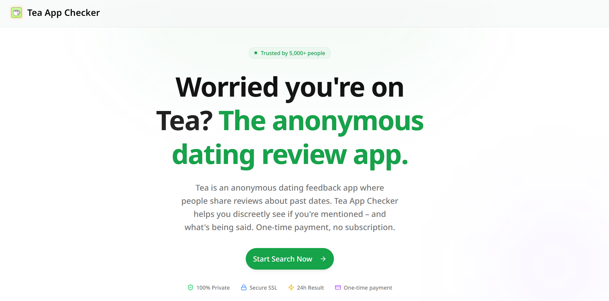 Tea App Checker screenshot