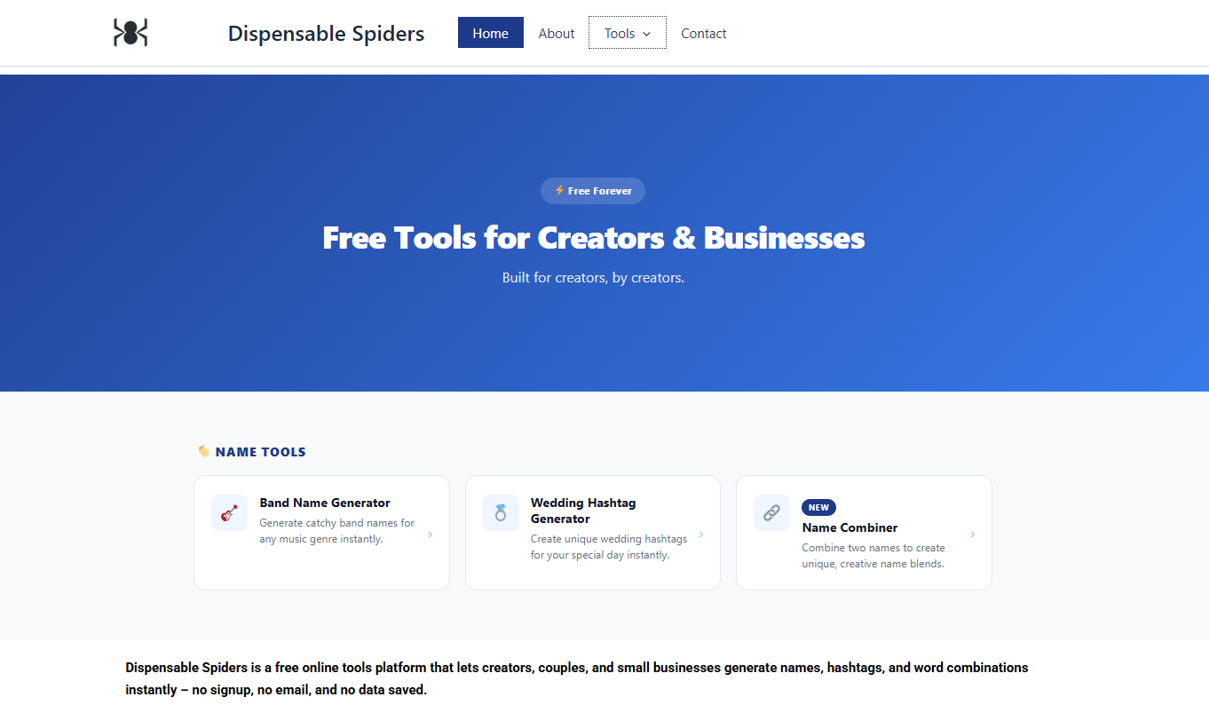 Dispensable Spiders screenshot