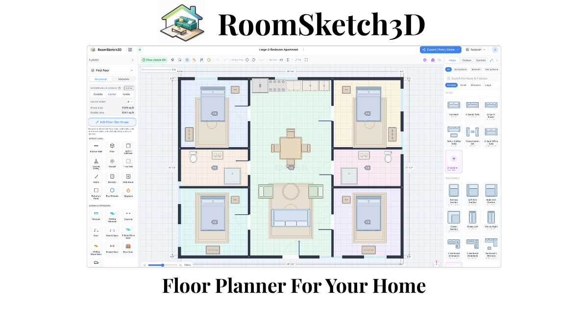 RoomSketch3D screenshot