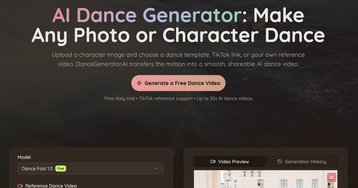 AI Dance Generator screenshot