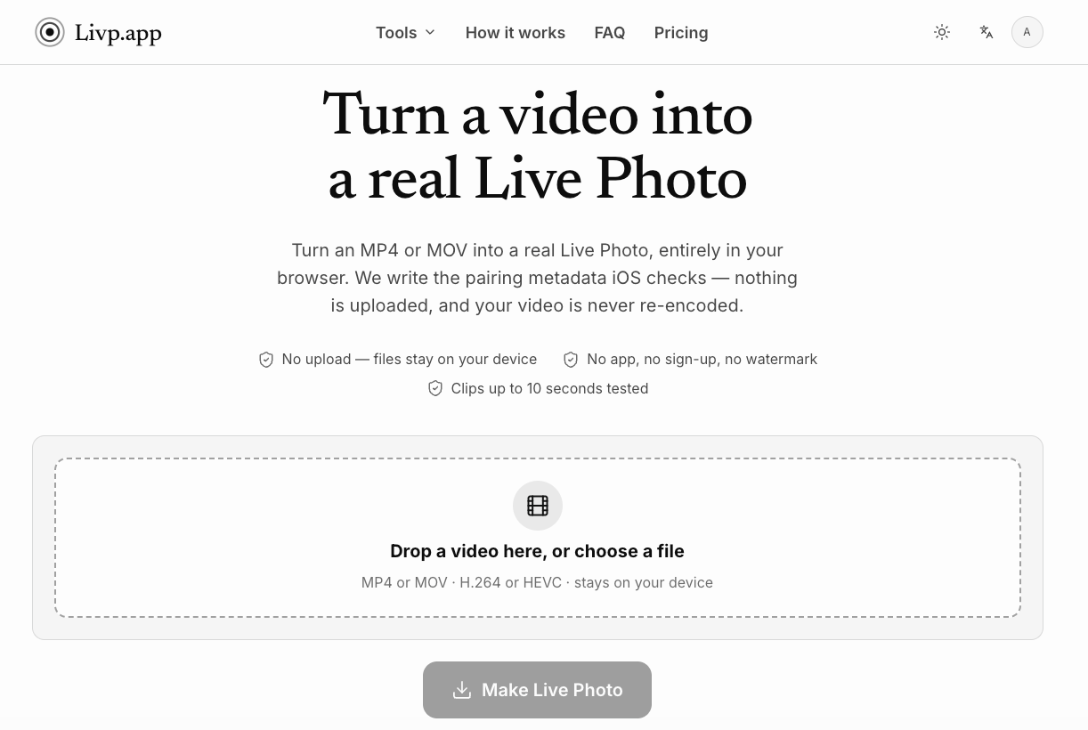 livp.app screenshot