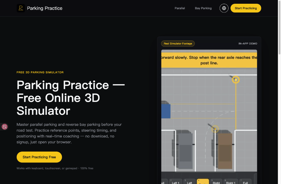 Parking Practice screenshot