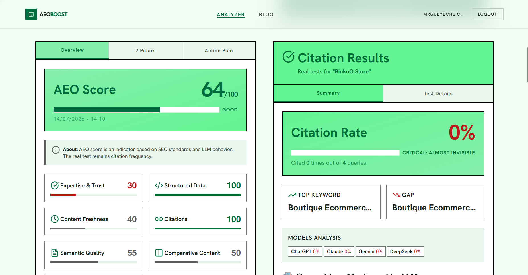 aeoboost screenshot