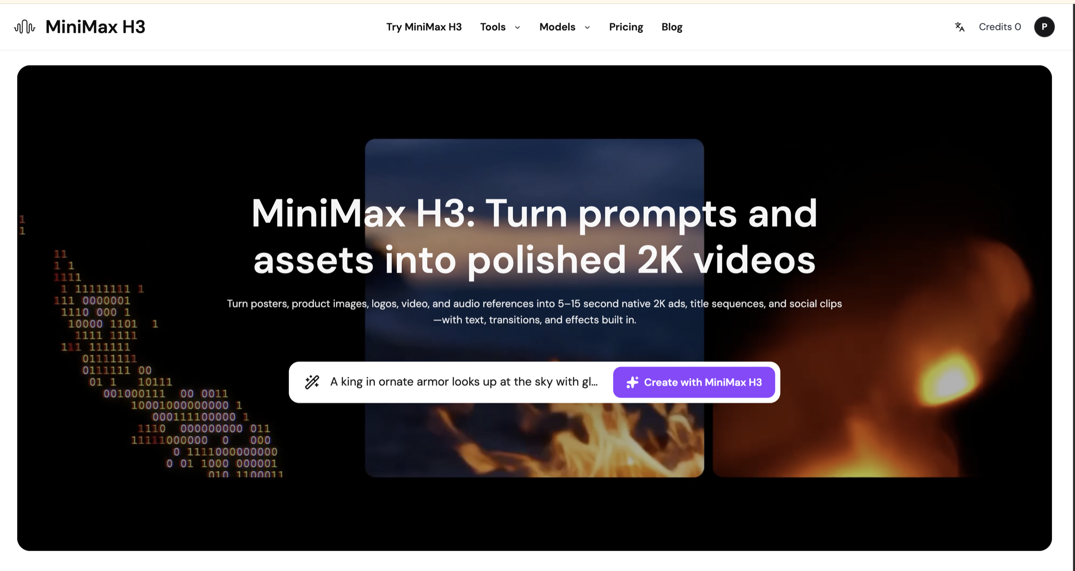 MiniMax H3 screenshot