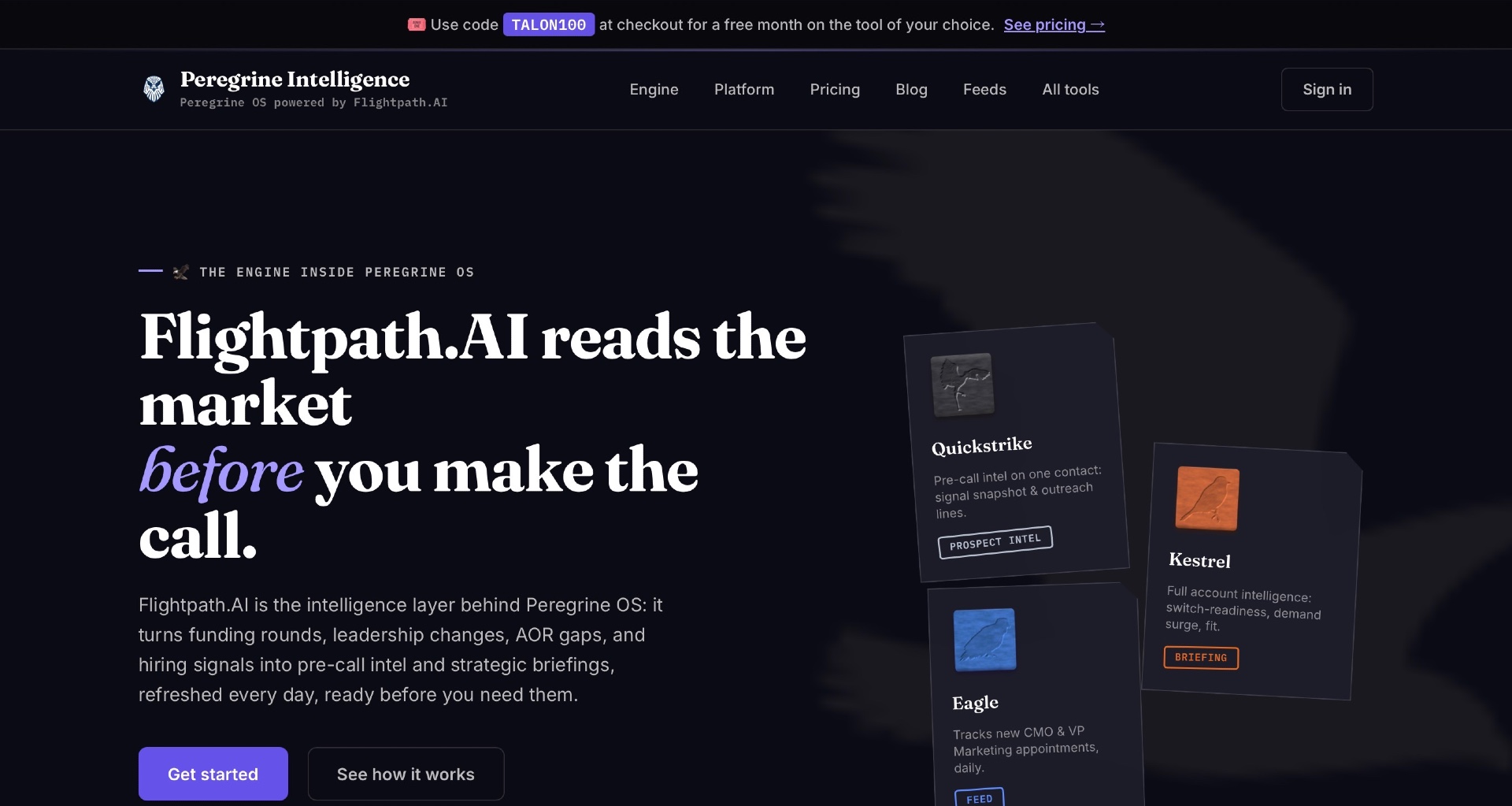 Peregrine OS screenshot