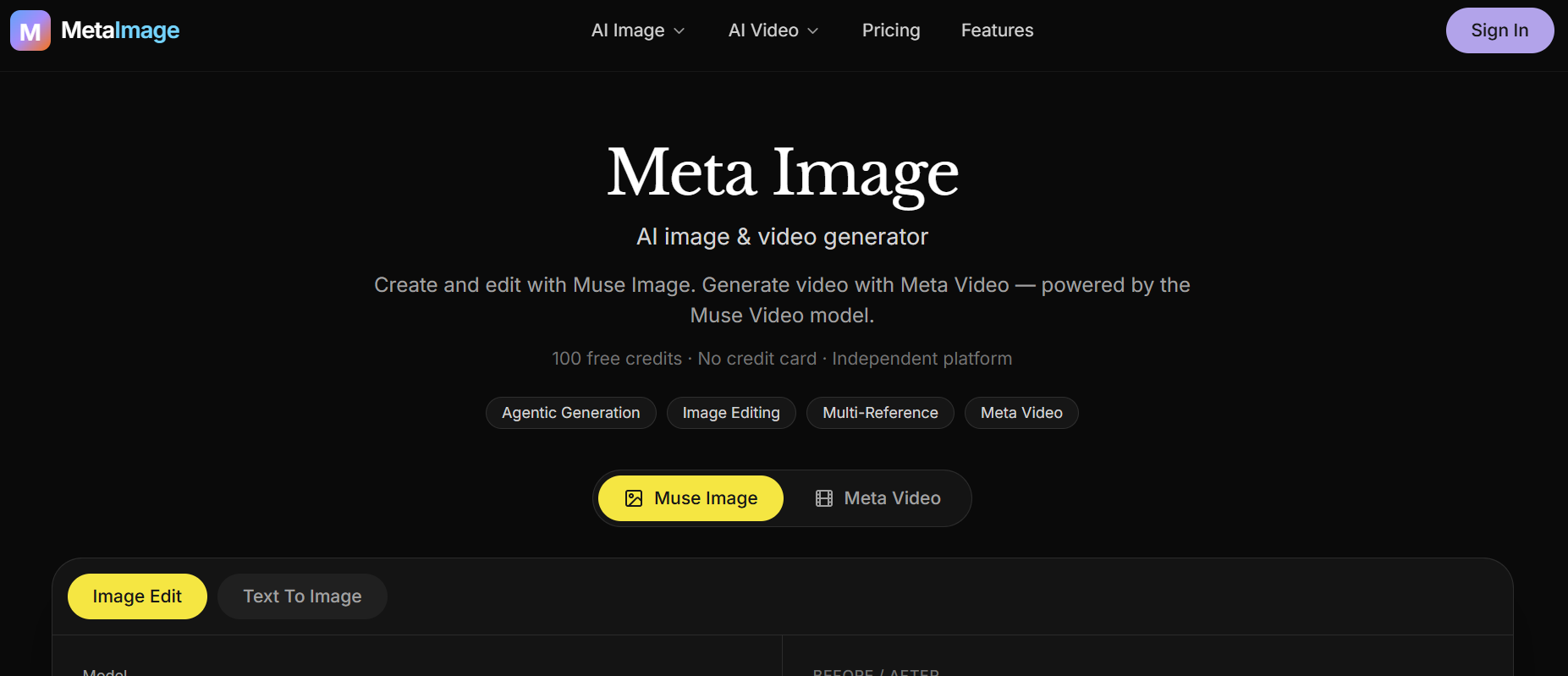 Meta Image (metaimage.dev) screenshot