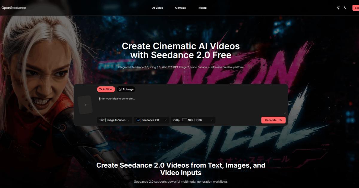OpenSeedance screenshot