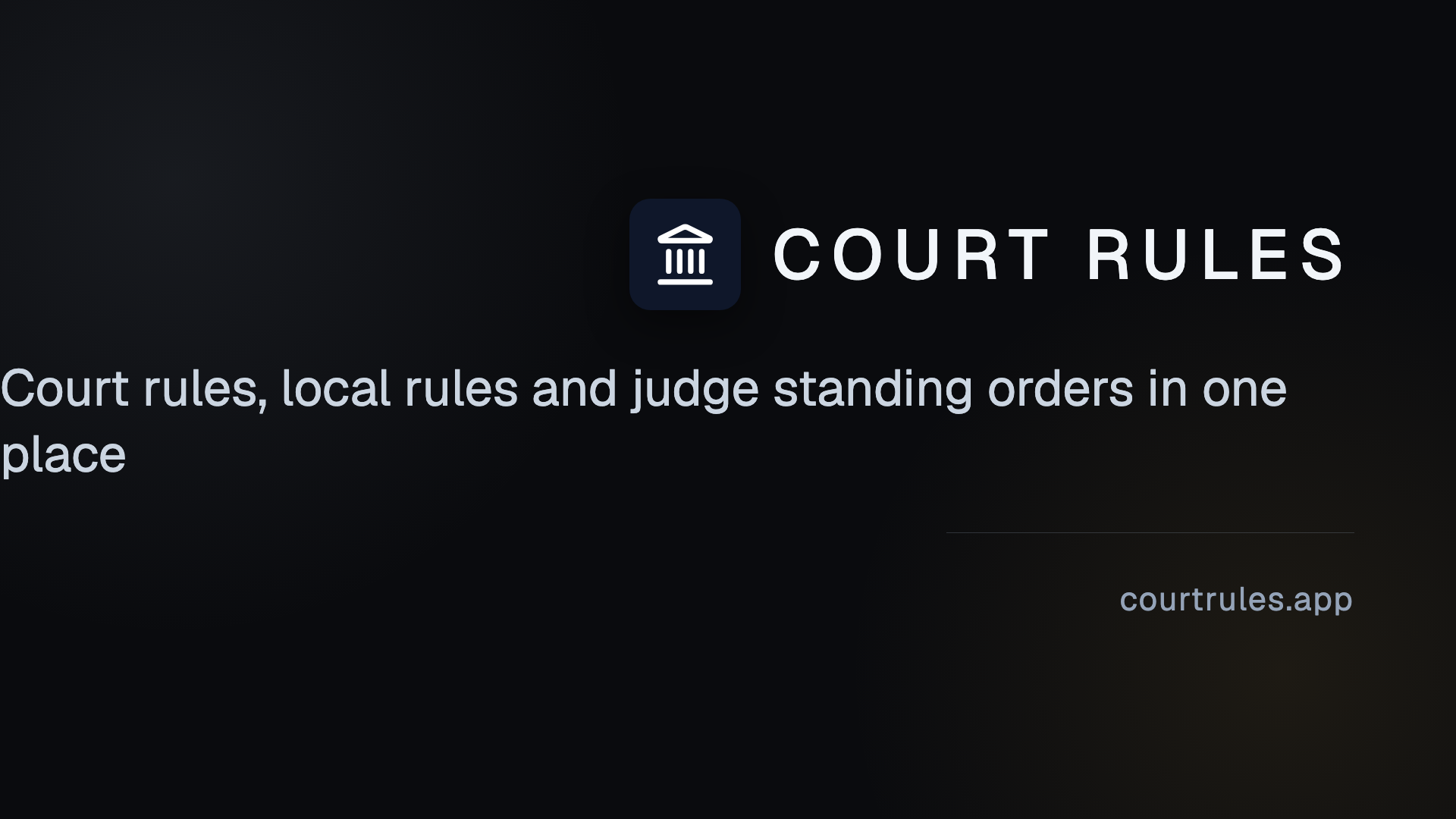 CourtRules screenshot