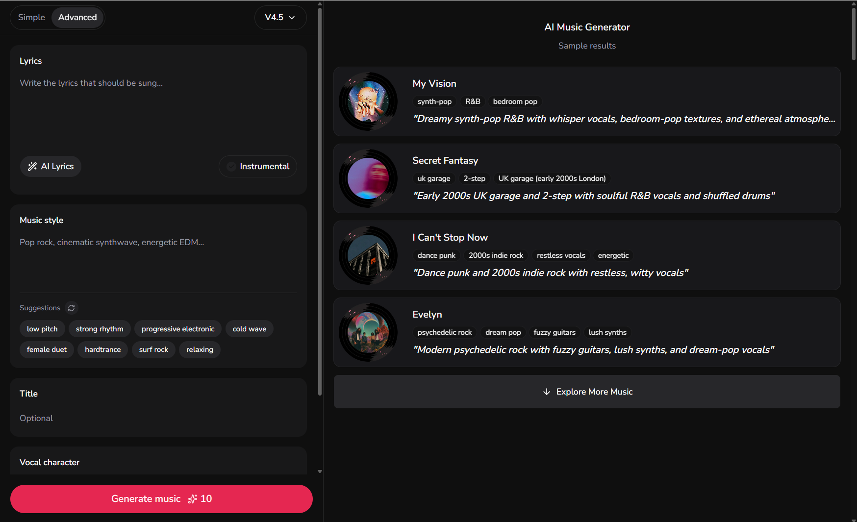 LumiMusic screenshot
