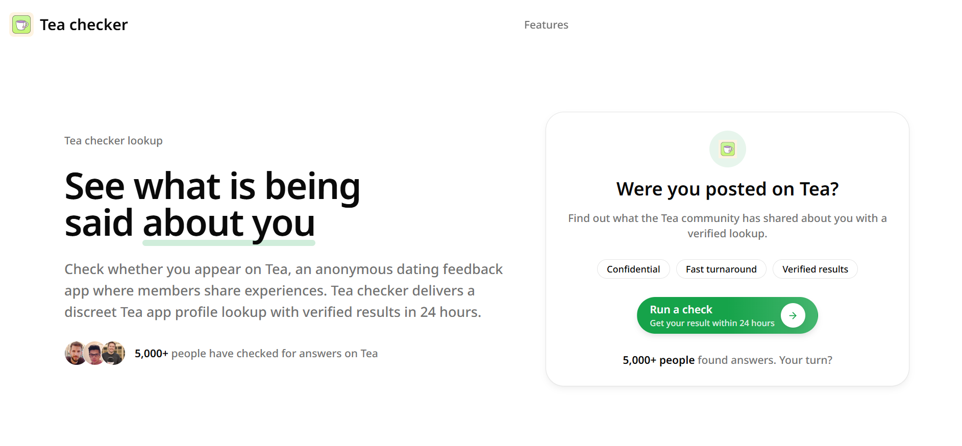 Tea About Me screenshot