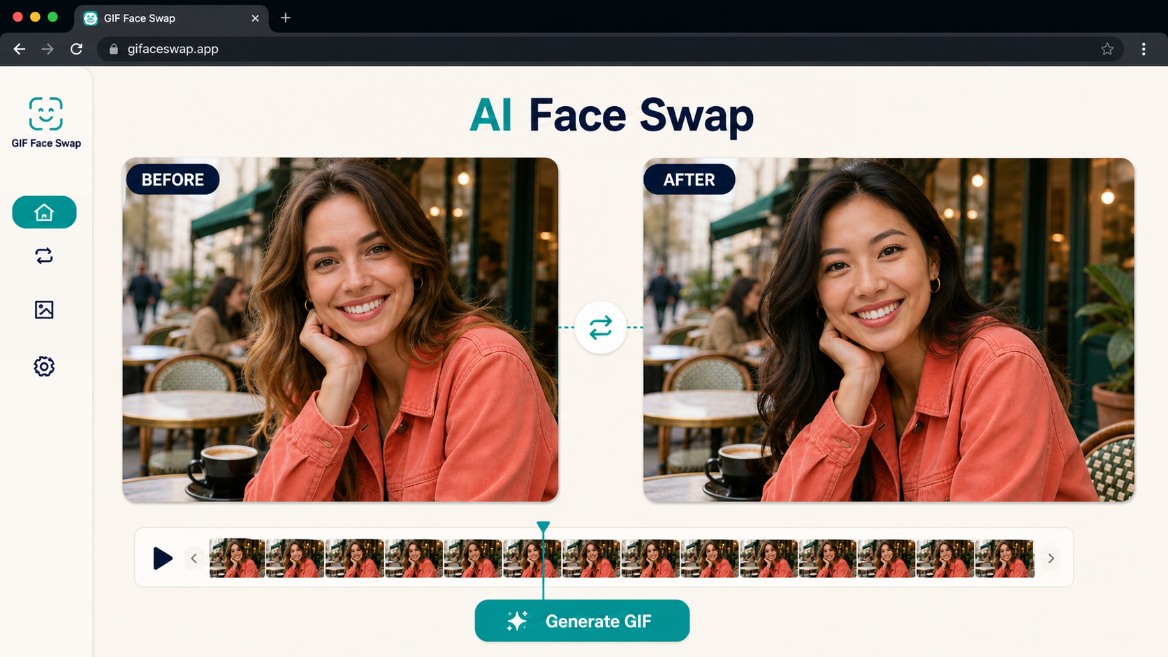 GIF Face Swap screenshot