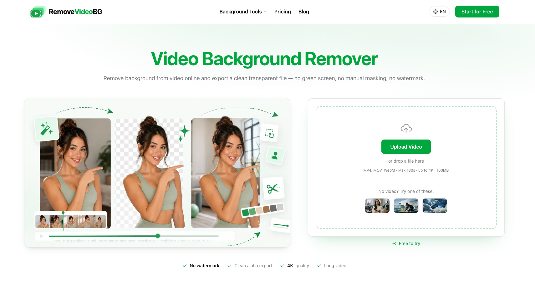 RemoveVideoBG screenshot