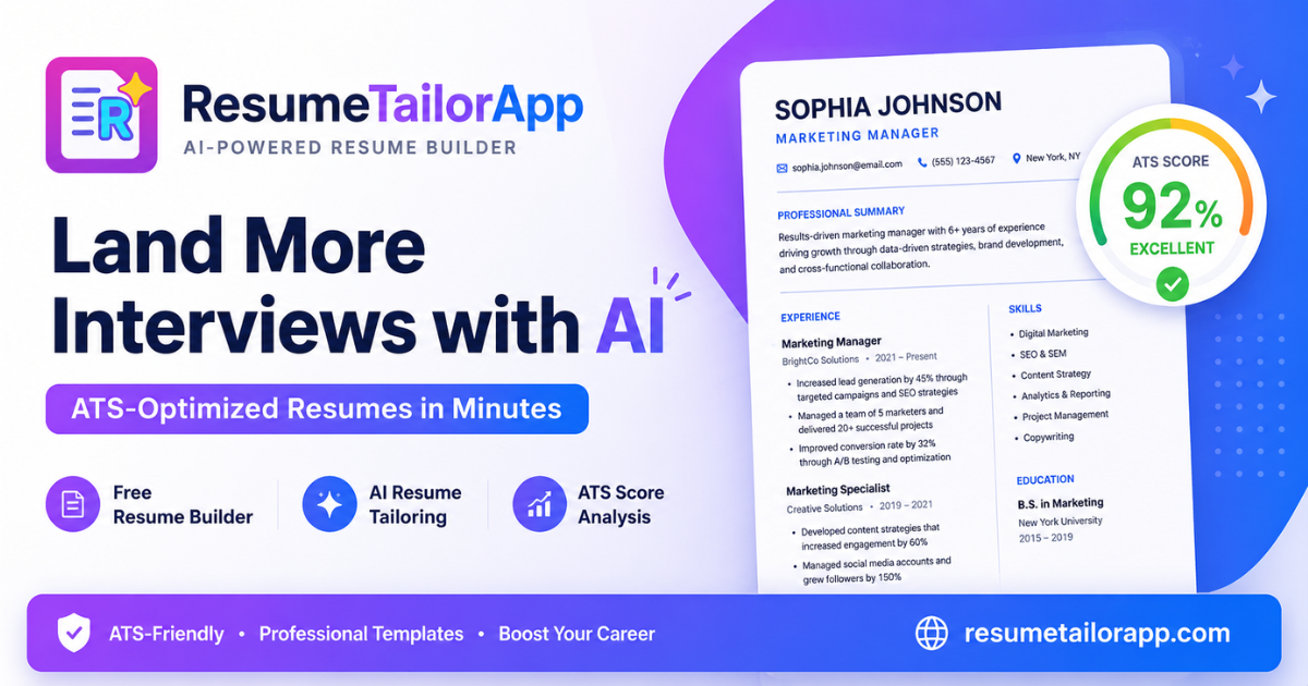 ResumeTailorApp screenshot