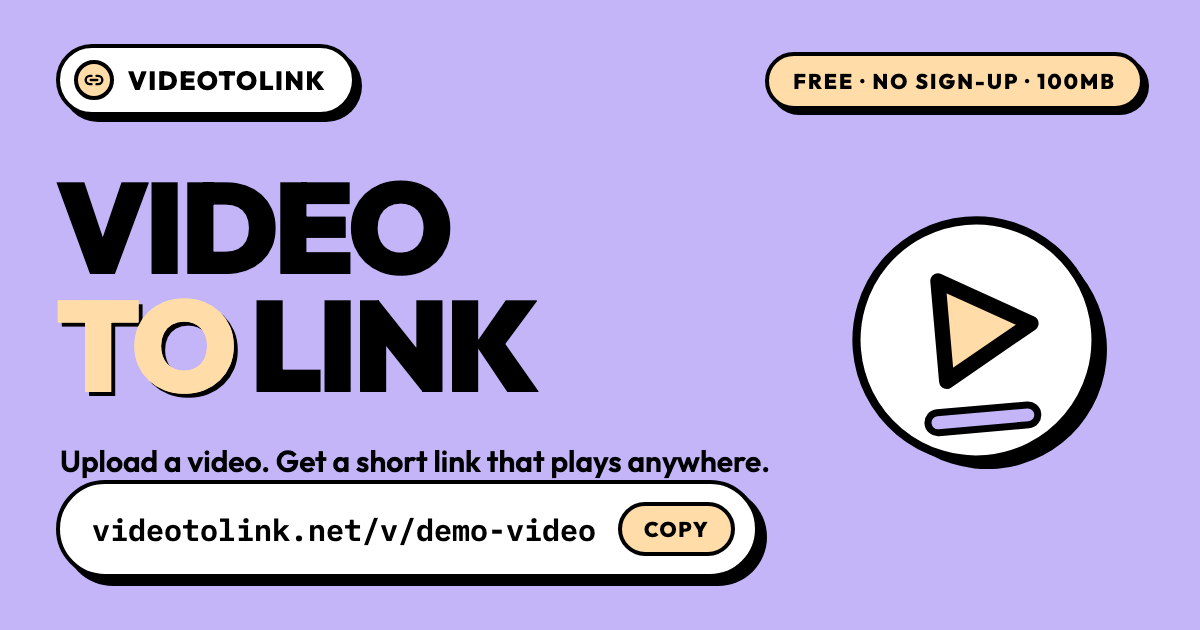 Video to Link screenshot