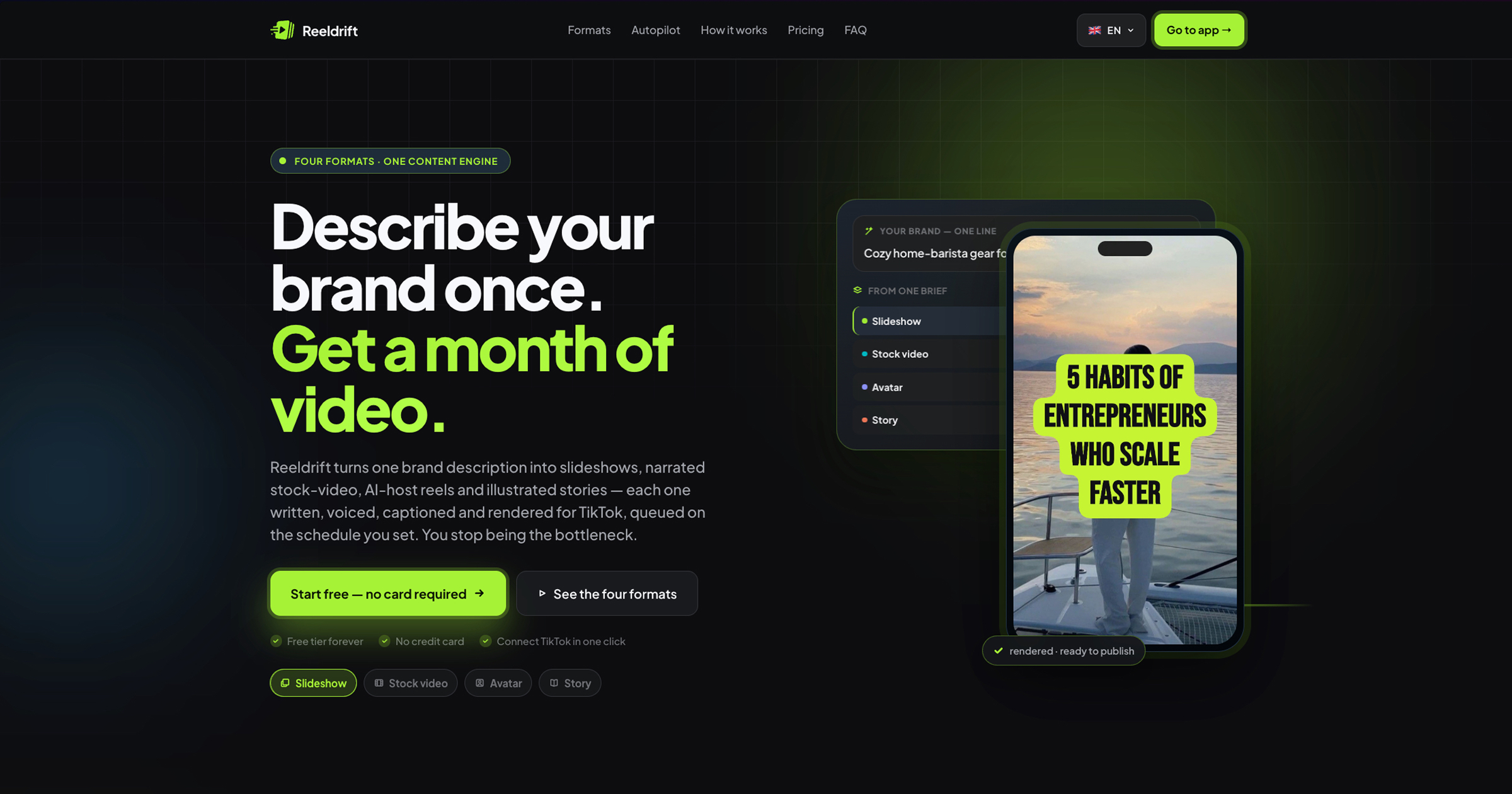 Reeldrift screenshot