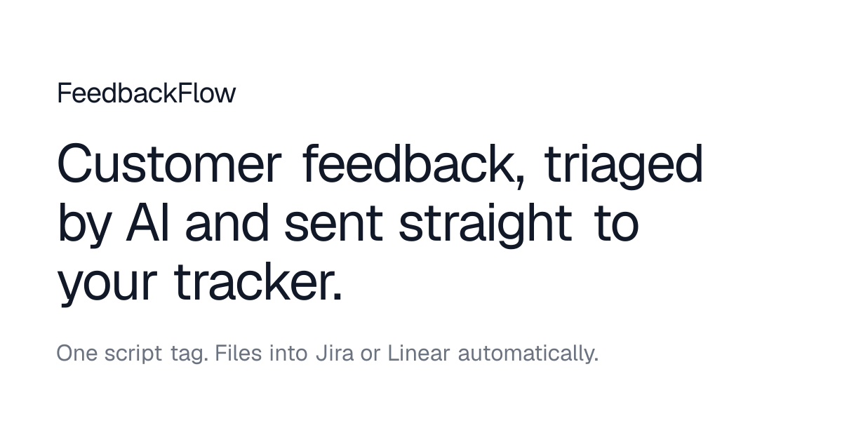 FeedbackFlow screenshot