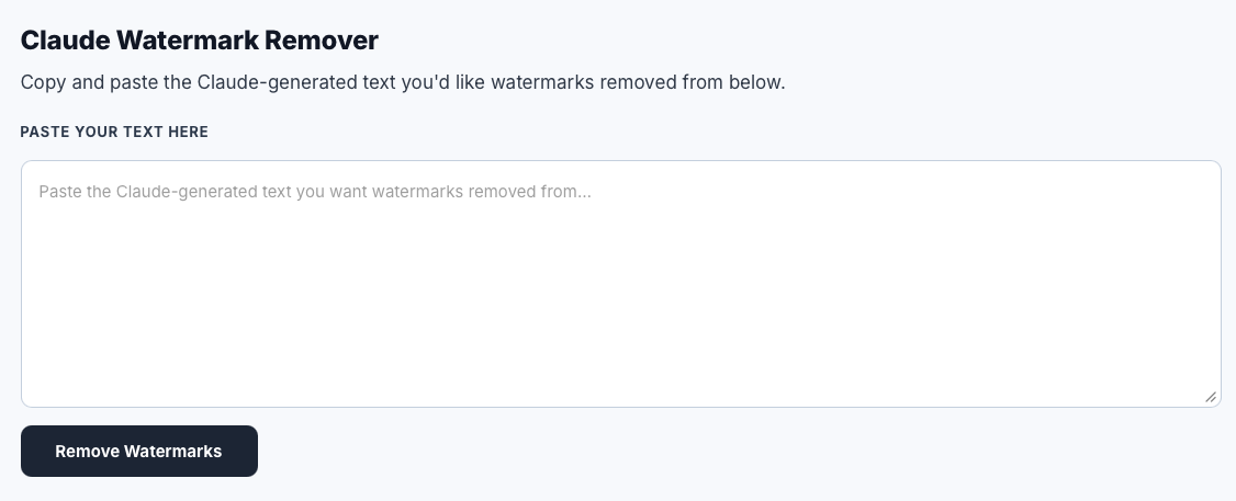 Claude Watermark Remover screenshot
