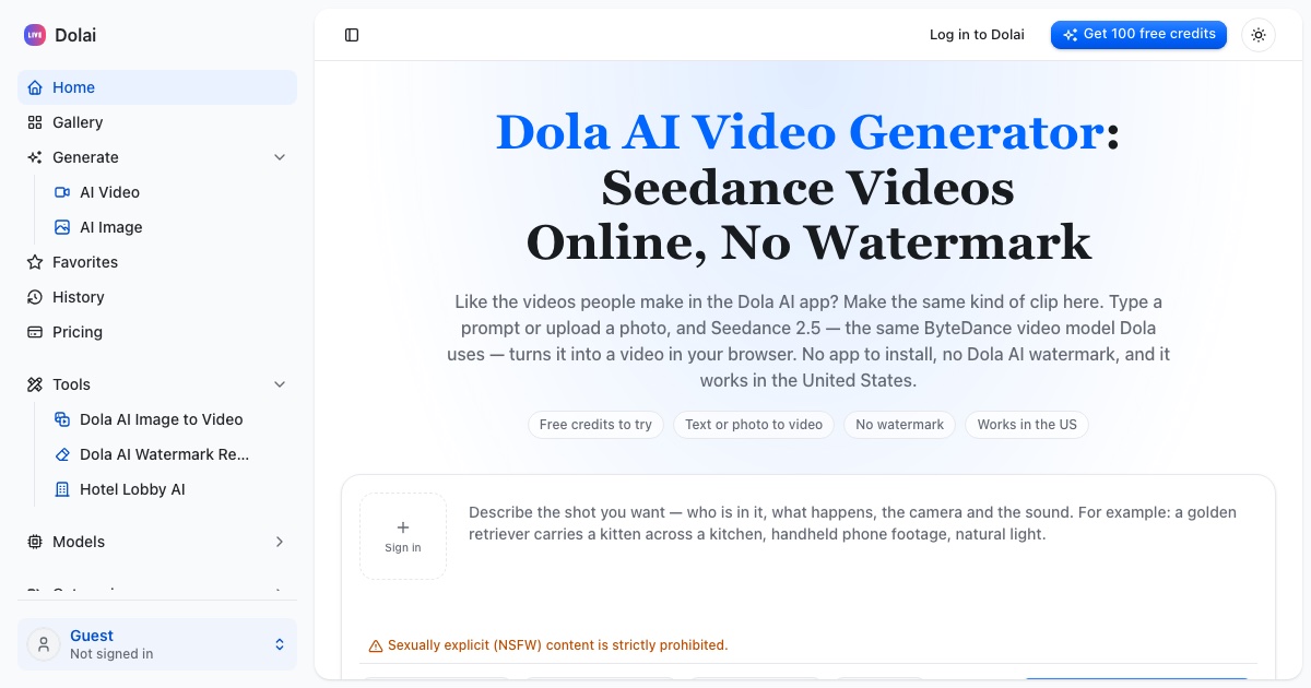 Dolai screenshot