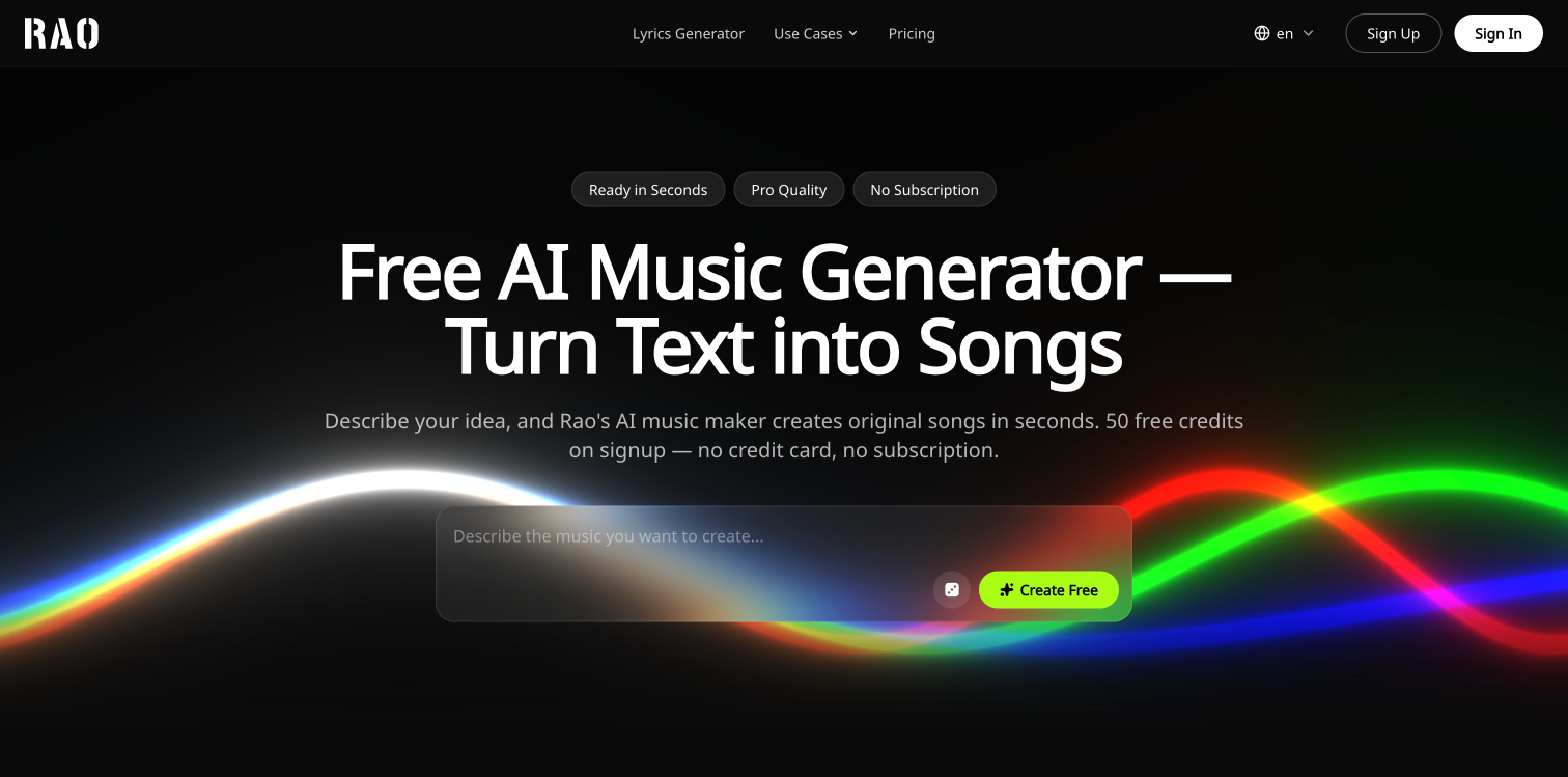 raomusic.com screenshot