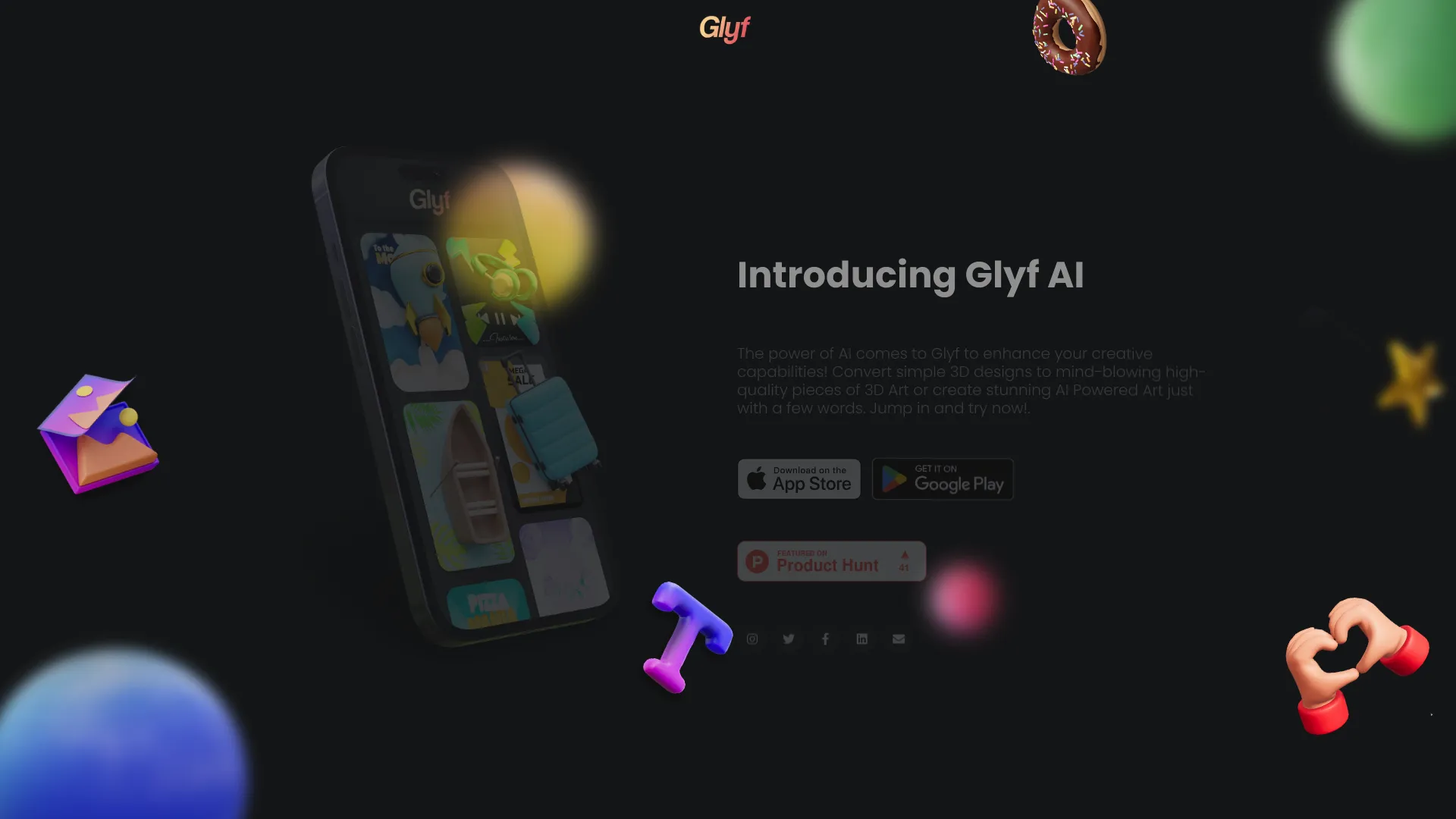 GlyfAI screenshot