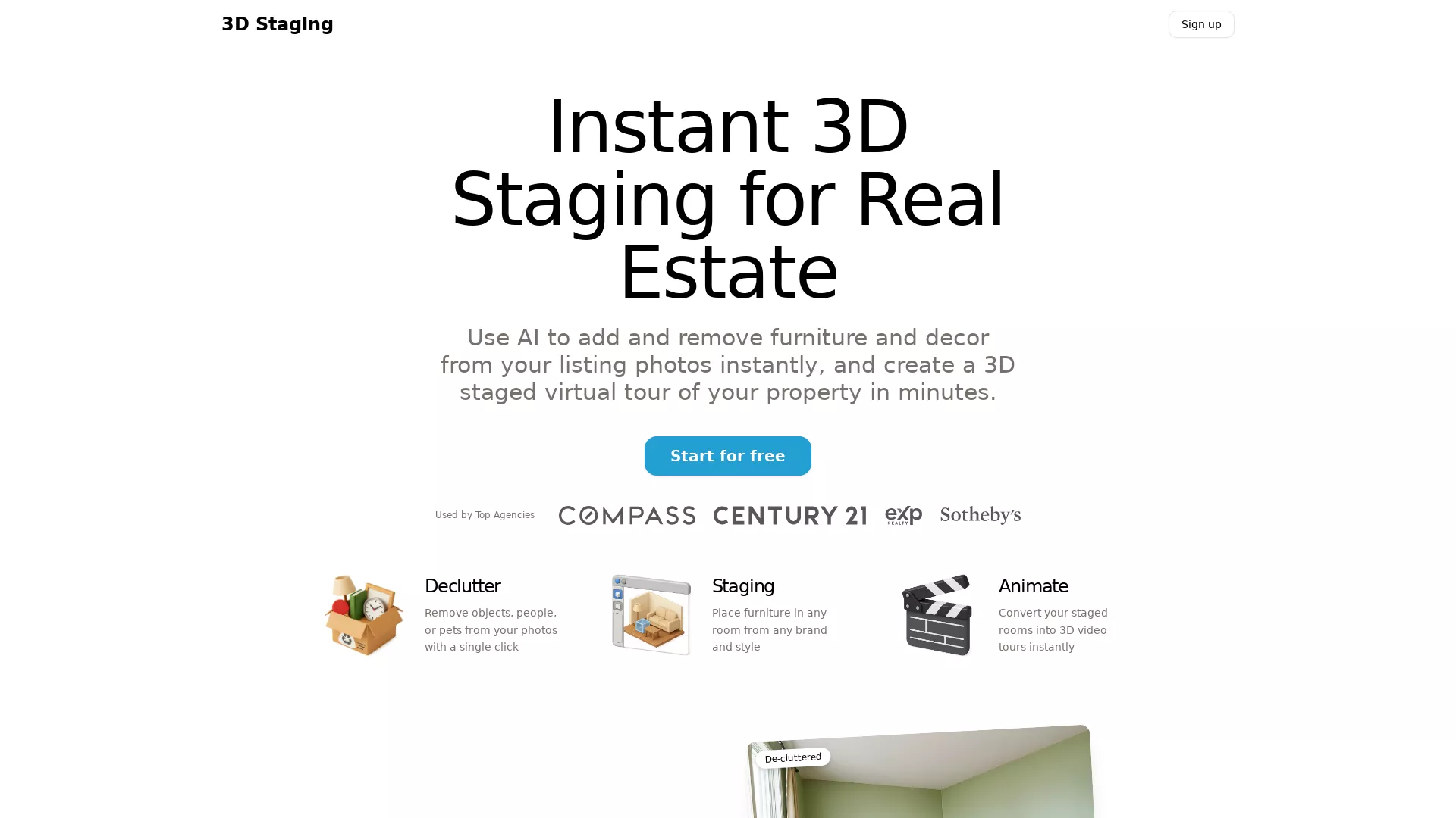 3D Staging screenshot