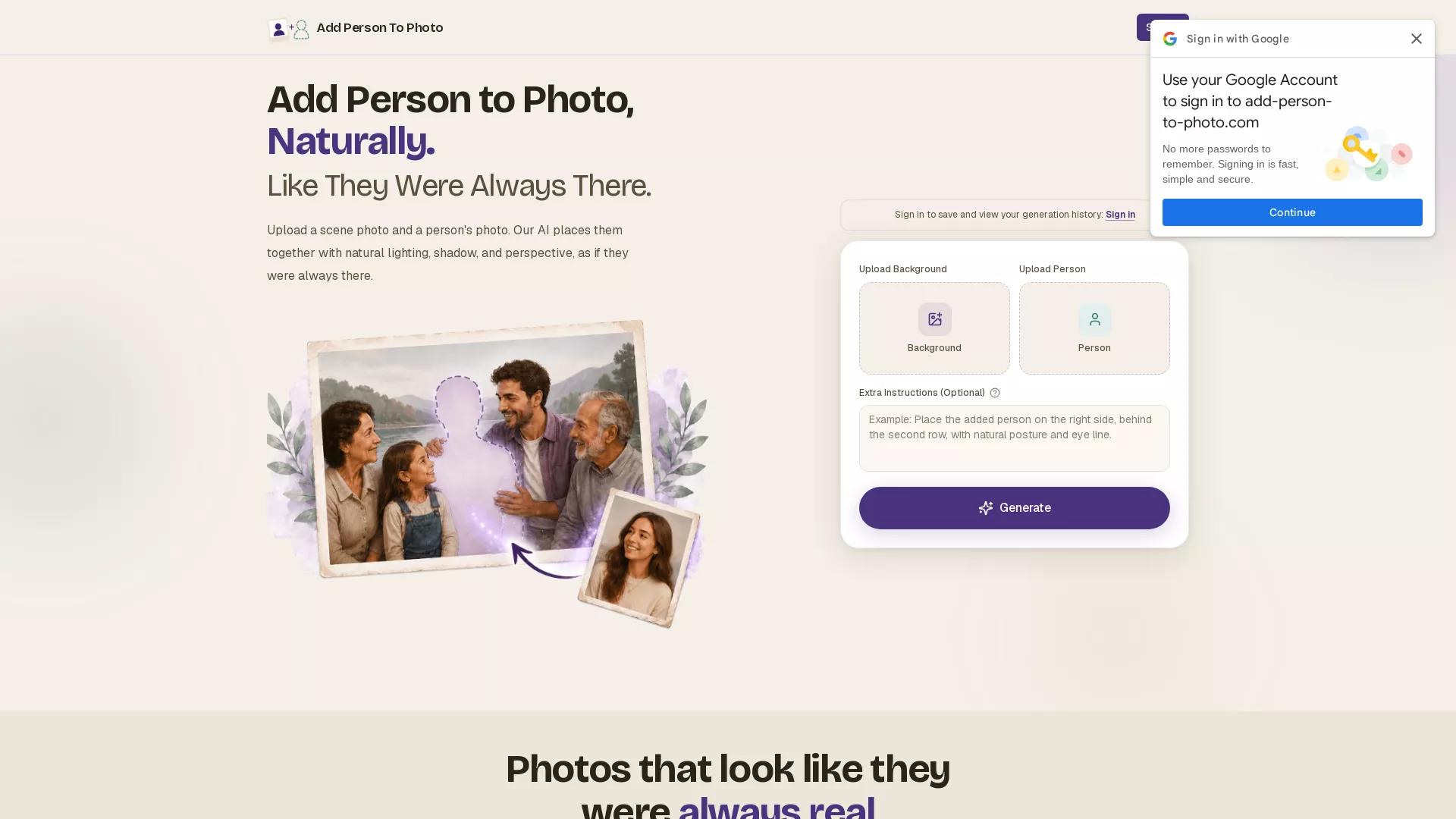 AddPersonToPhoto screenshot