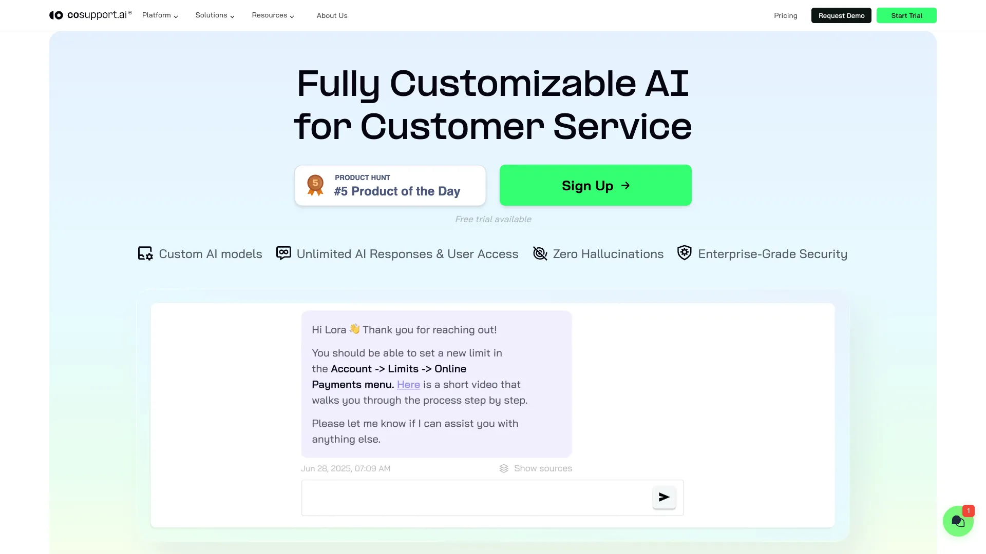 CoSupport AI screenshot