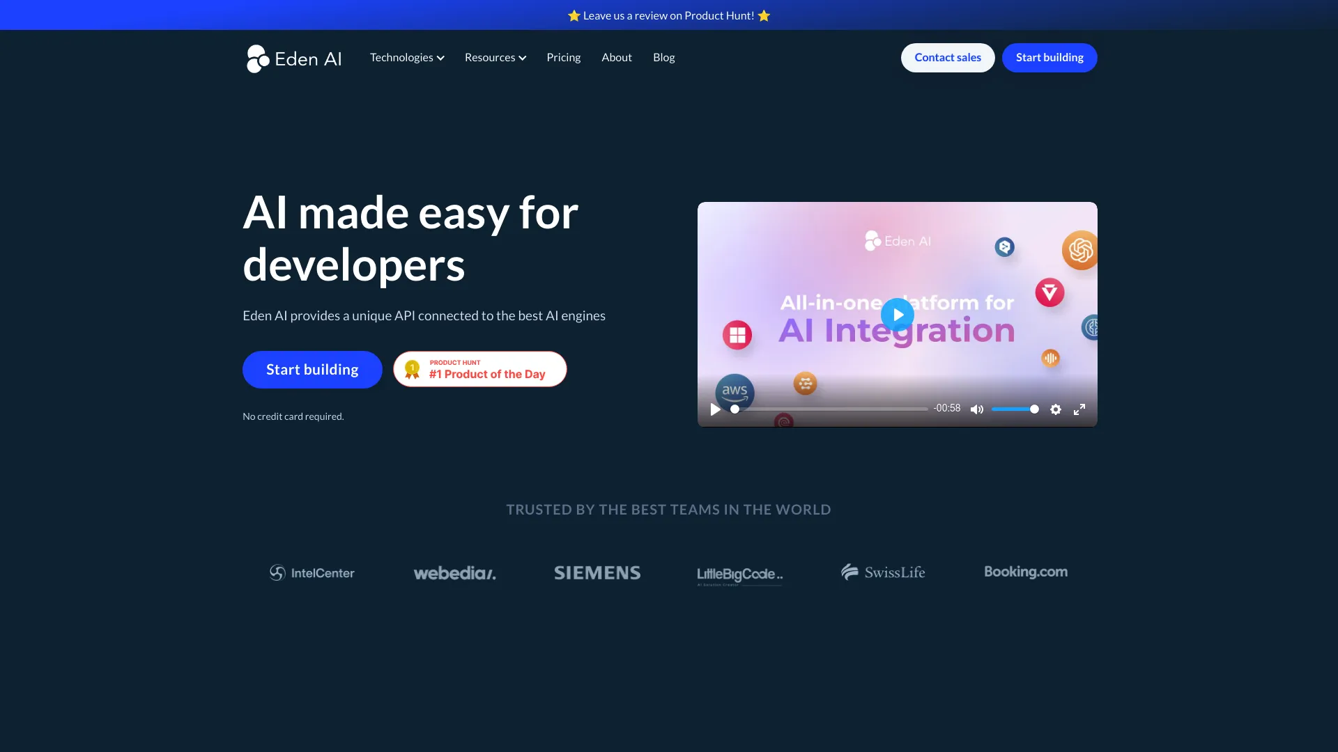 Eden AI screenshot