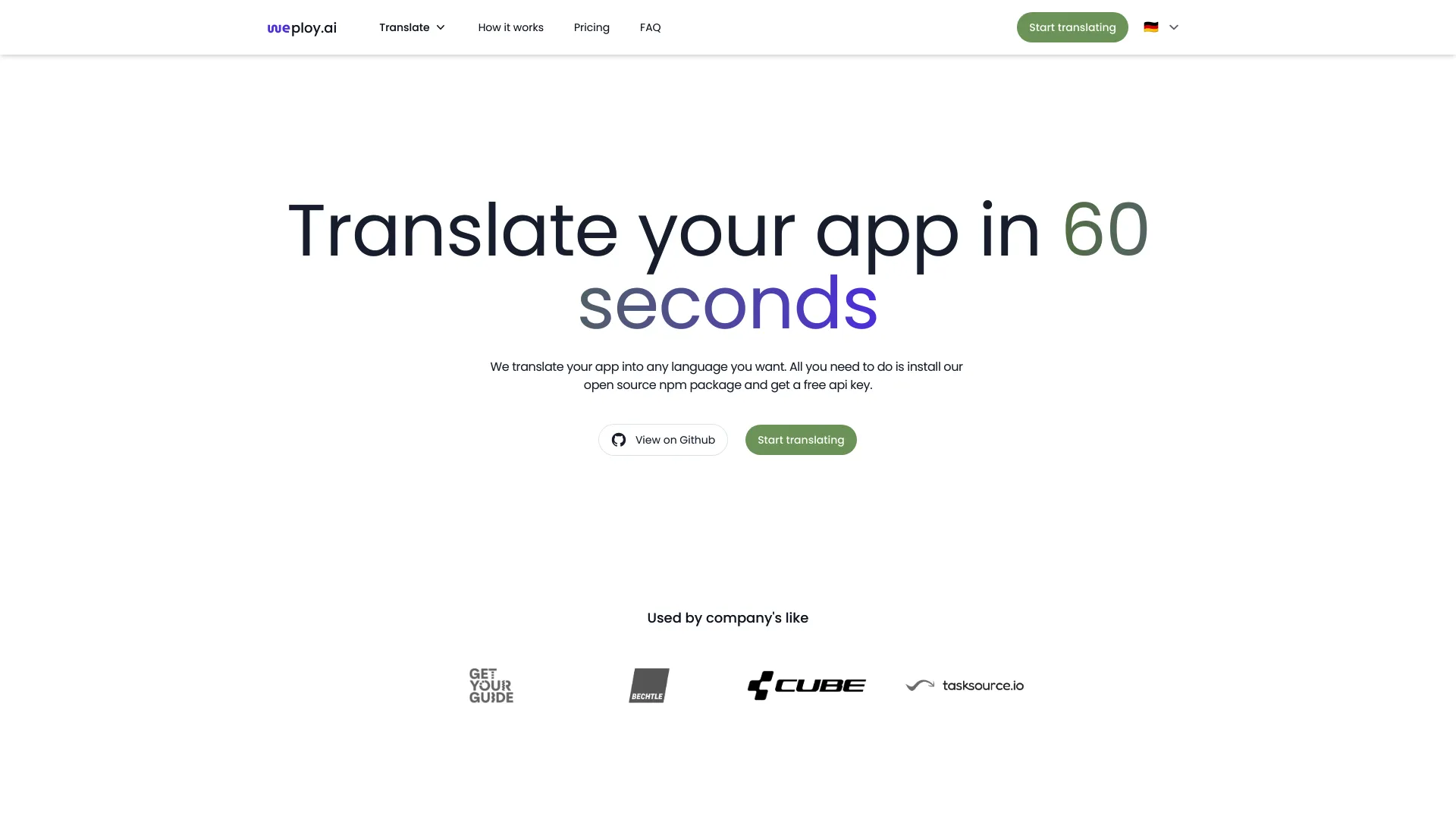 WeployAI screenshot