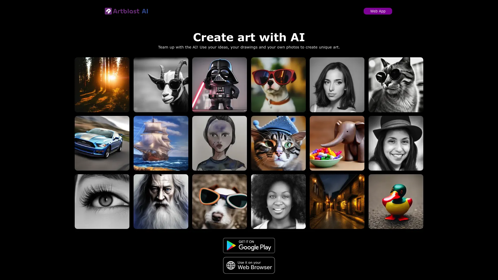 ArtBlast AI screenshot