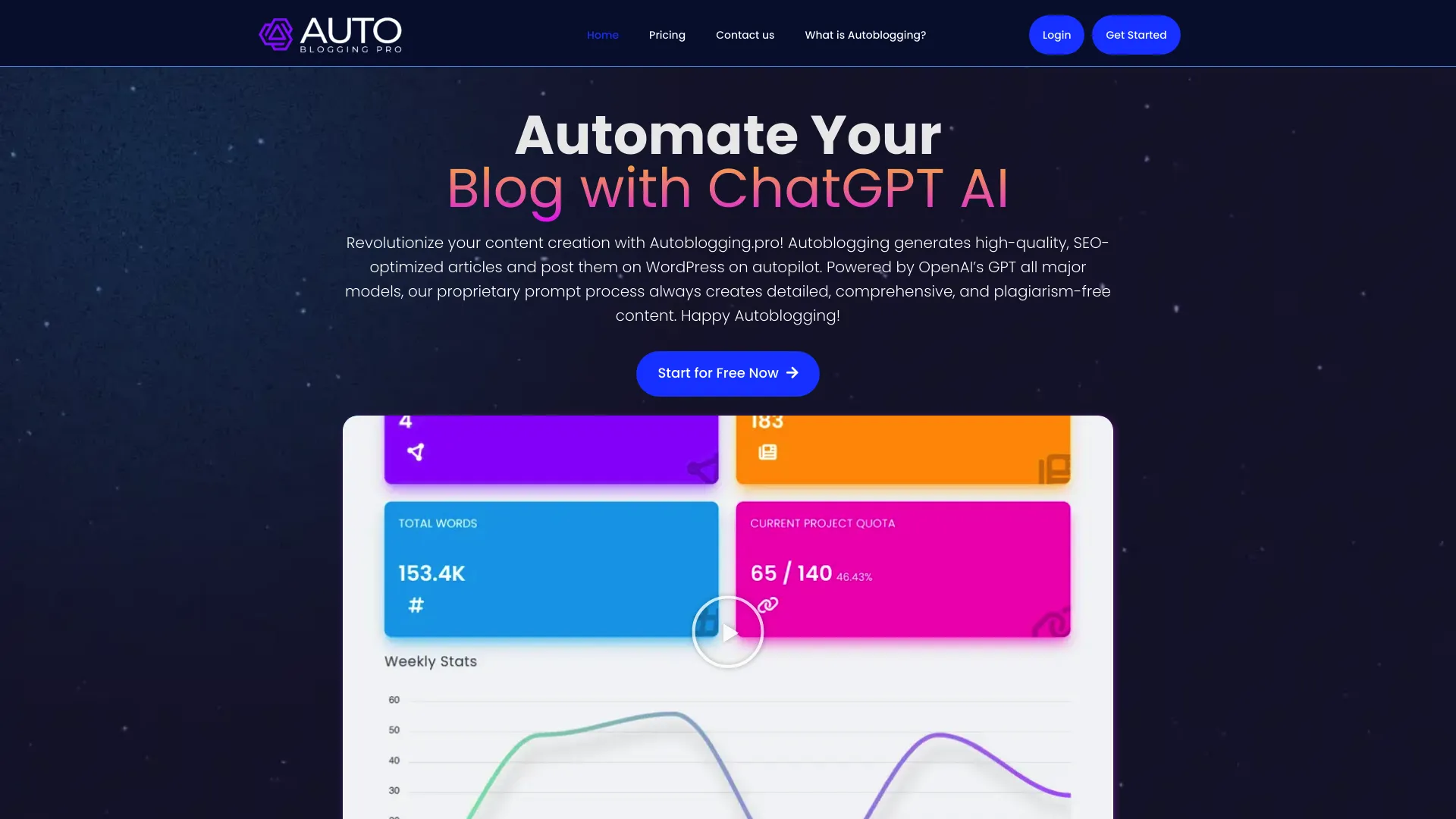 Autoblogging screenshot