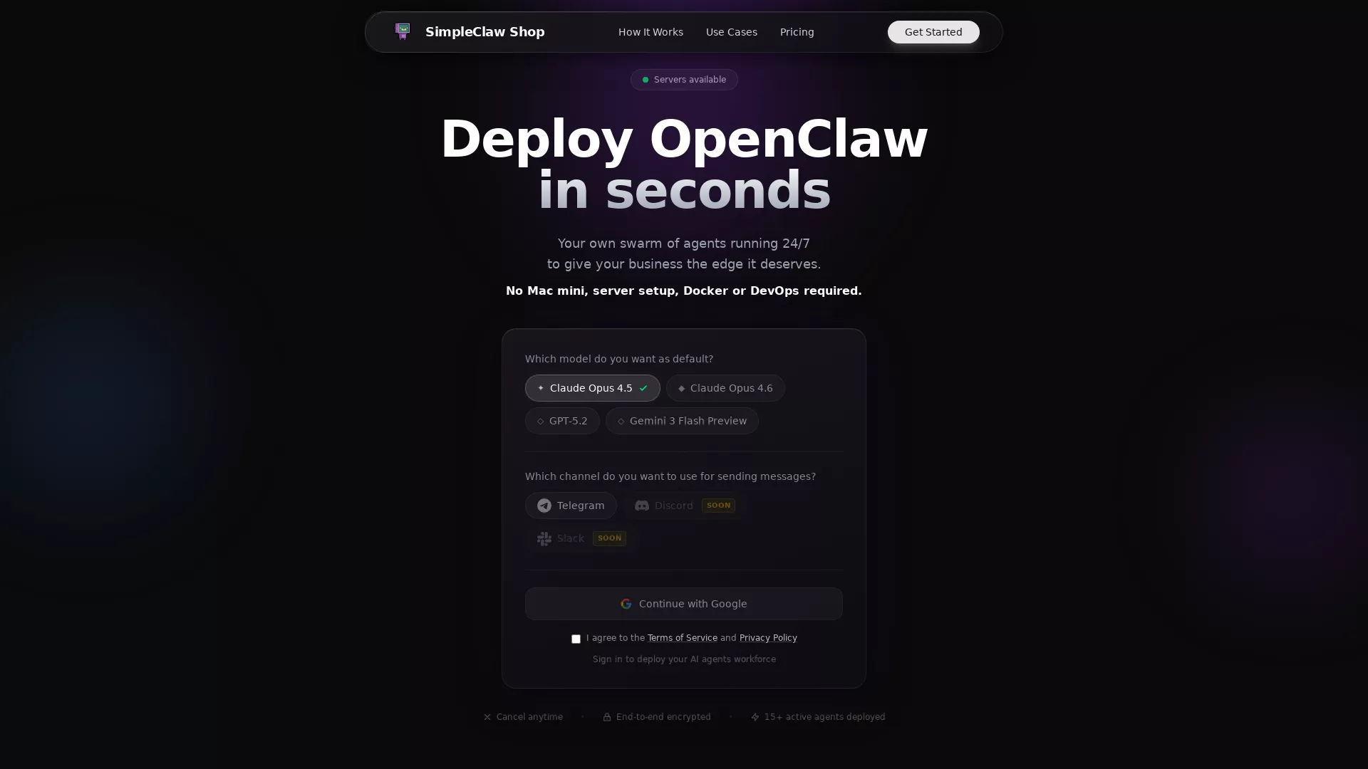 SimpleclawShop screenshot
