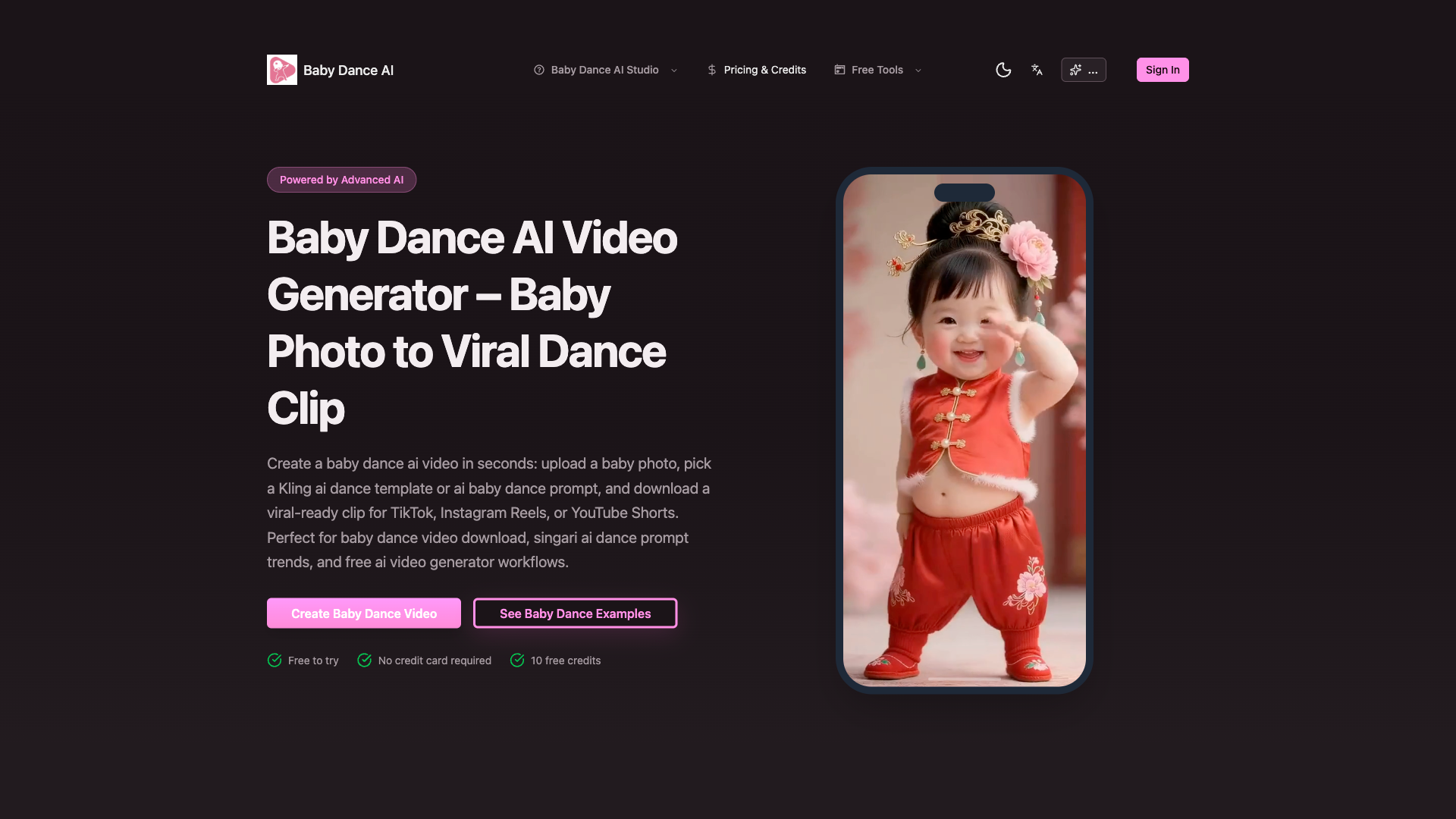 BabyDanceAi screenshot