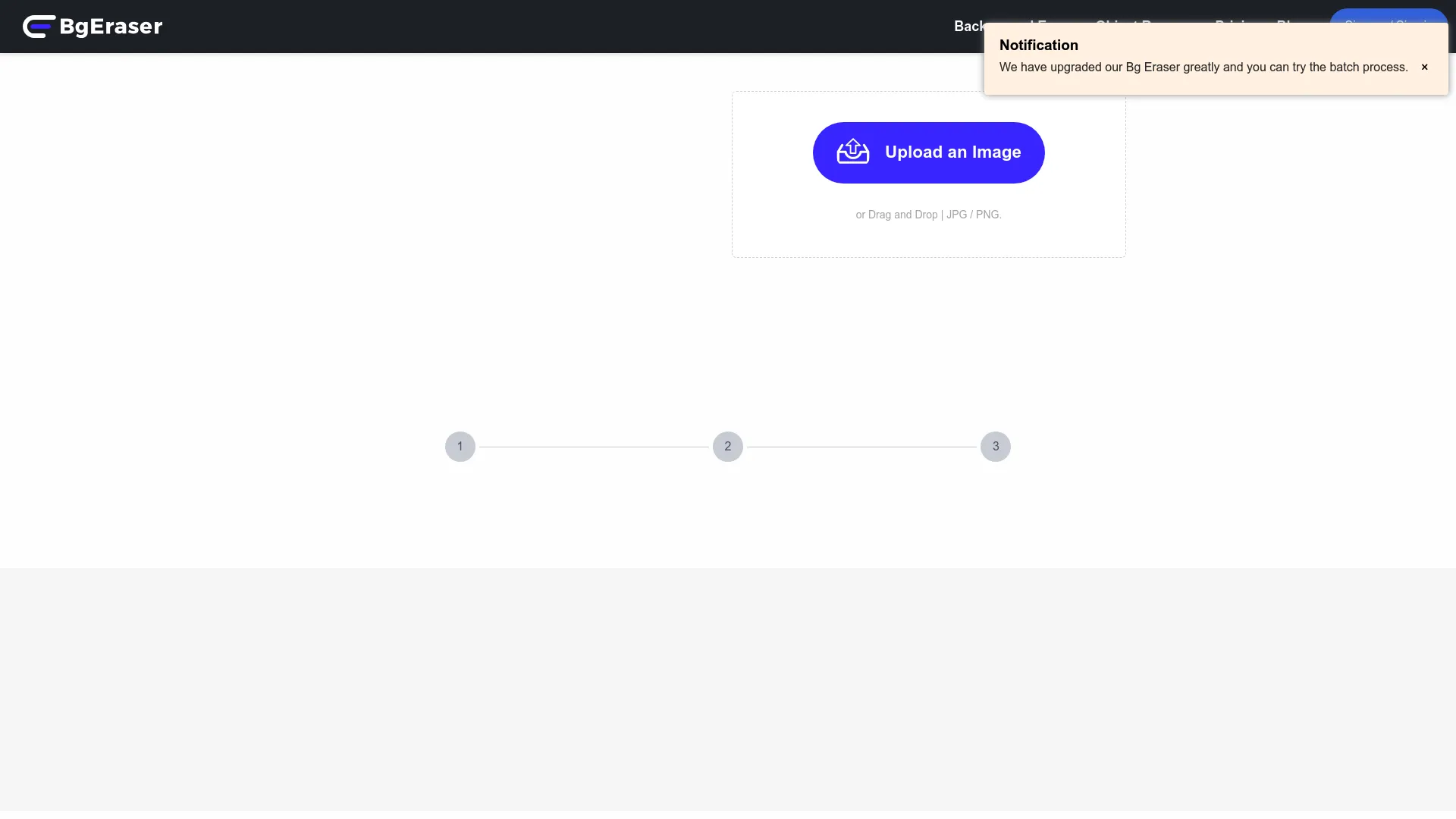 Bgeraser screenshot