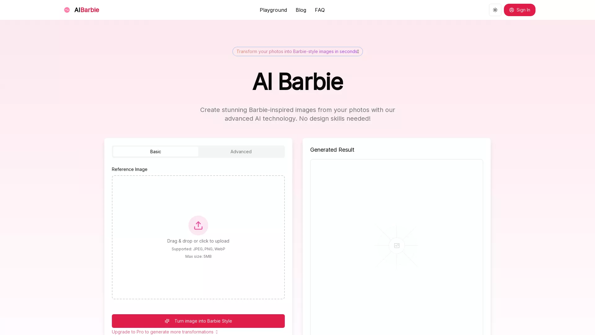 AI Barbie screenshot