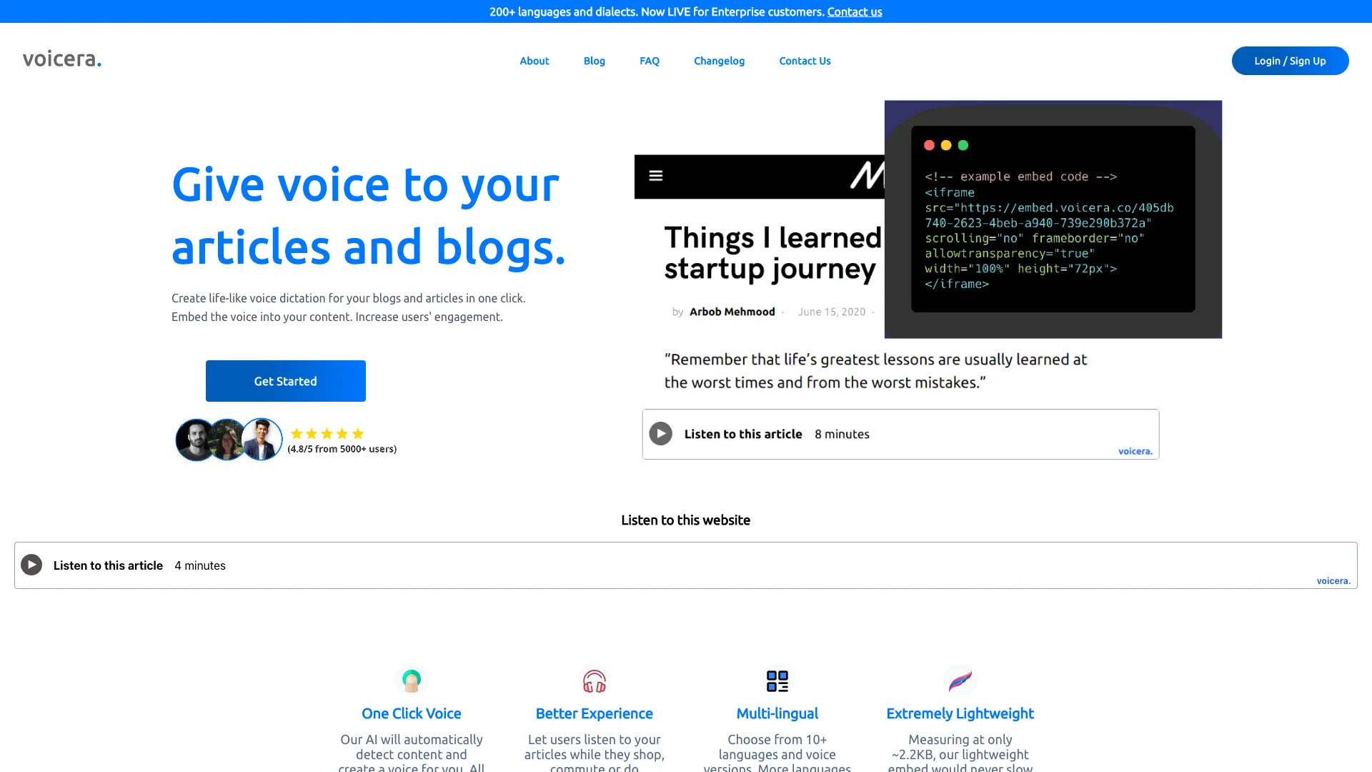 Voicera screenshot