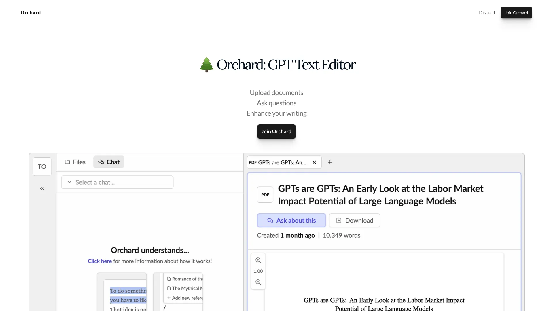 Orchard screenshot