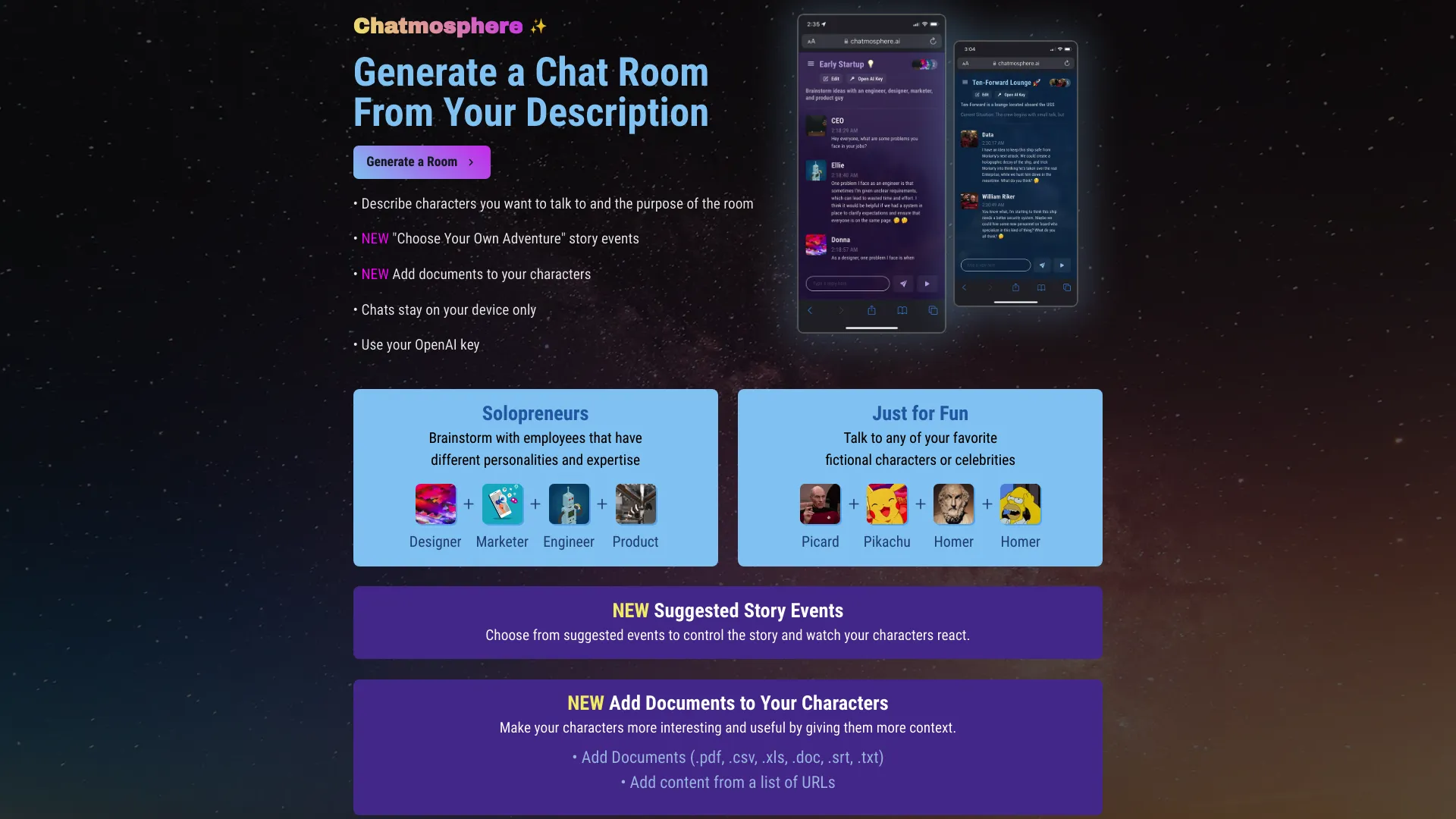 Chatmosphere screenshot