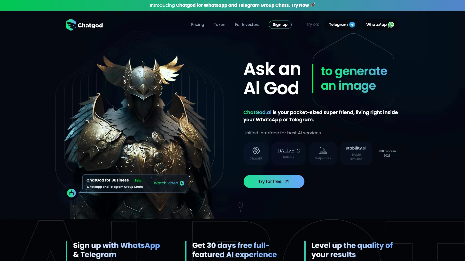 ChatgodAI screenshot