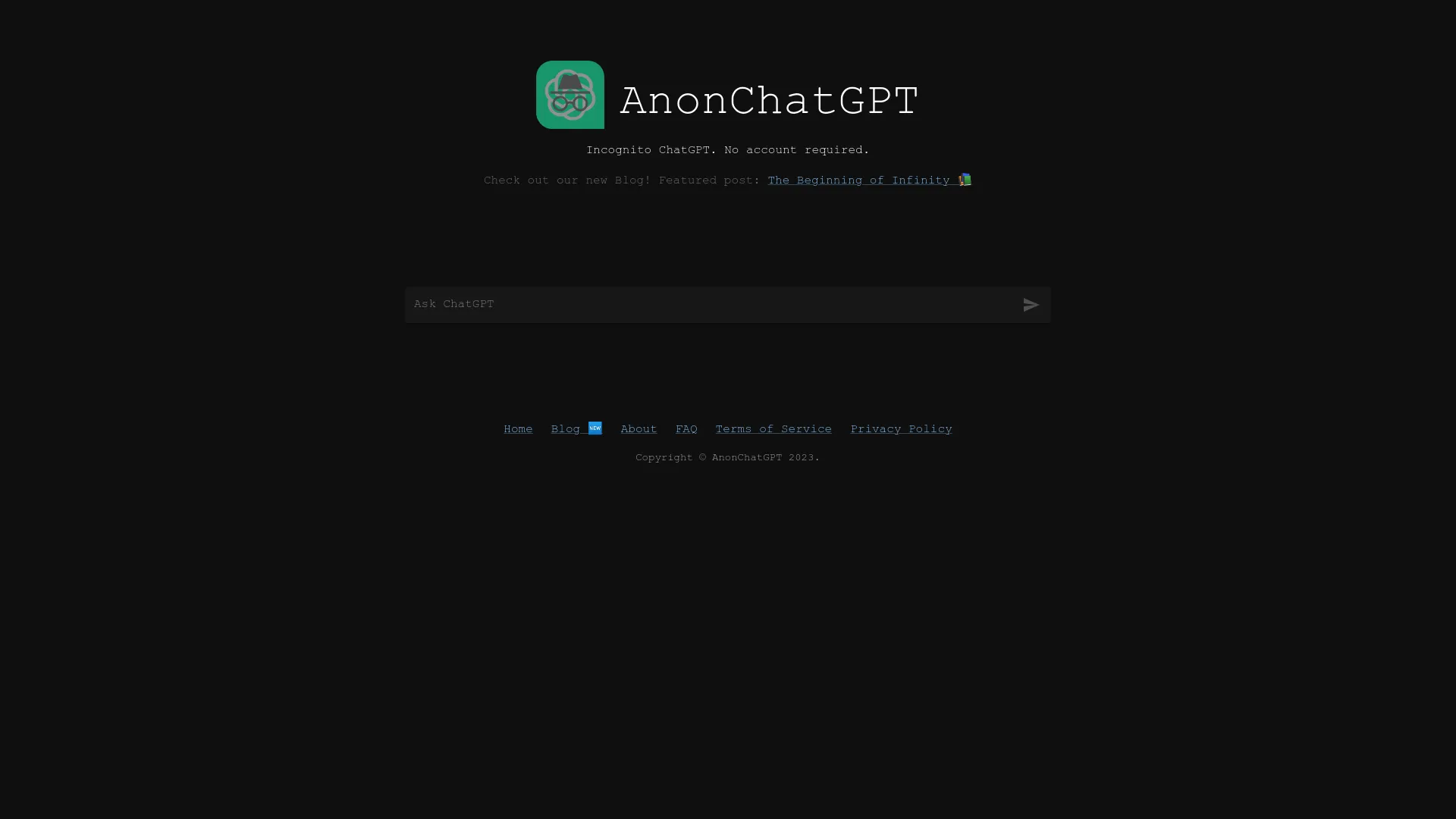 AnonChatGPT screenshot