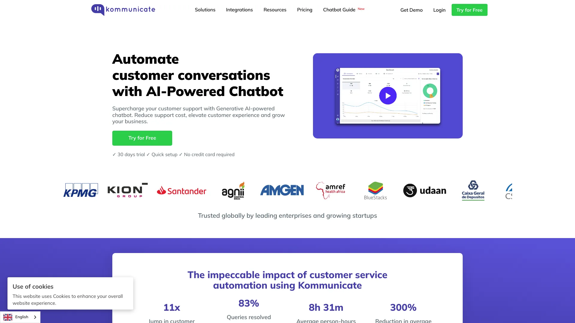 Kommunicate screenshot