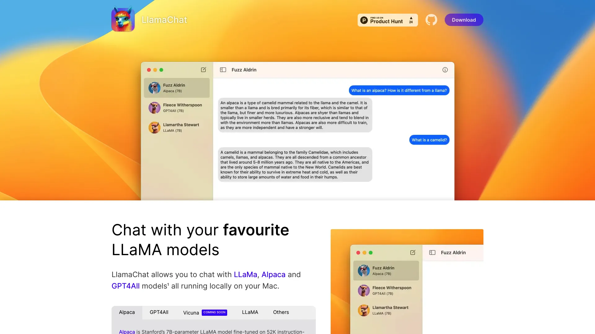 LlamaChat screenshot