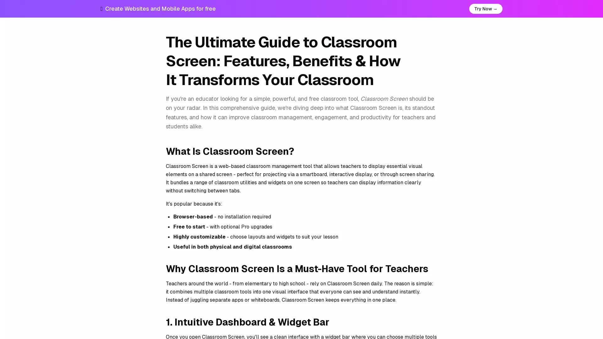 ClassroomScreens screenshot