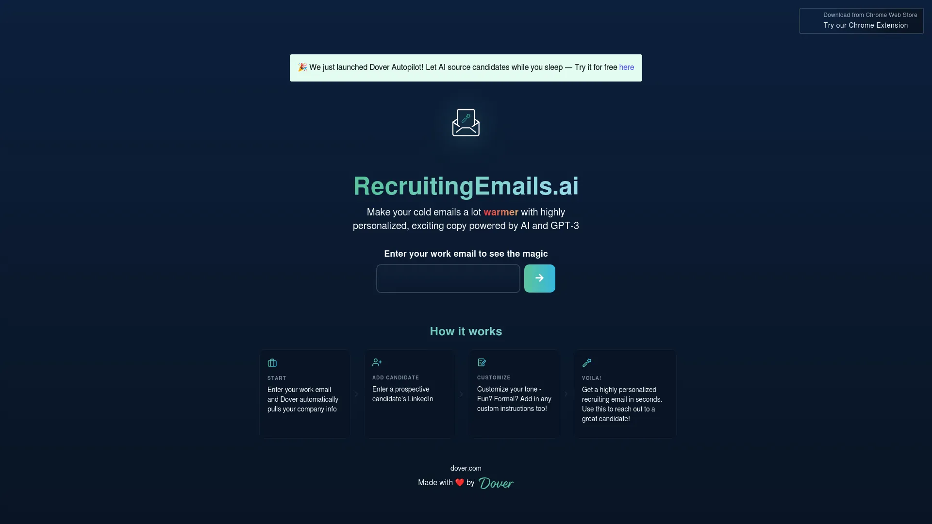 RecruitingemailsAI screenshot