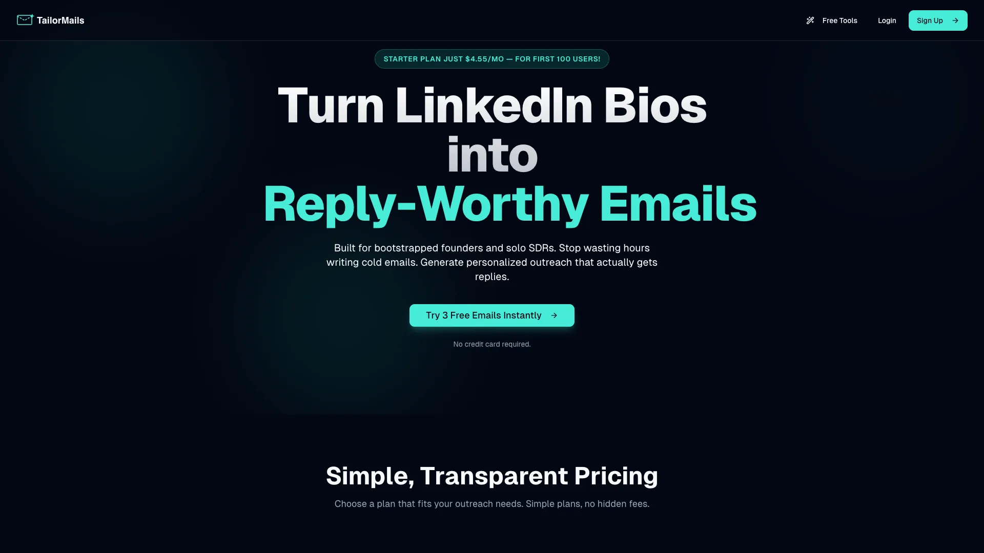 Tailormails screenshot